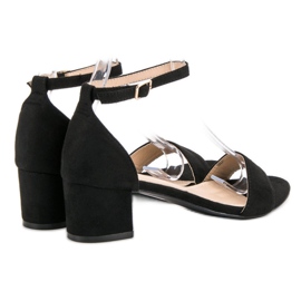 SHELOVET Sandalias negras clásicas negro 1