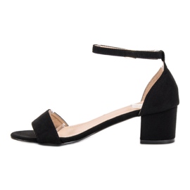 SHELOVET Sandalias negras clásicas negro 4