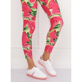 Zapatillas de mujer blancas y rosas 2B9XX923 WHITE / ROSERED blanco rosado 1 Zapatillas de mujer blancas y rosas 2B9XX923 WHITE / ROSERED blanco rosado 1