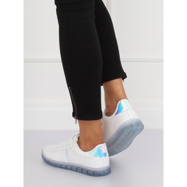 Zapatillas de mujer blancas y azules 2B9XX923 BLANCO / AZUL 1