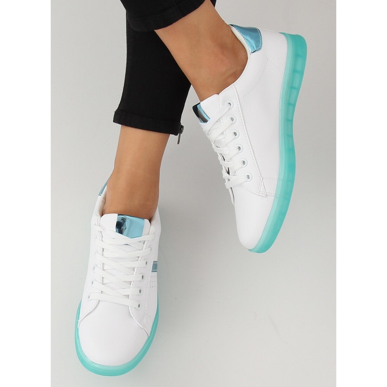 Zapatillas de mujer blancas y verdes 2B9XX923 BLANCO / VERDE 1 Zapatillas de mujer blancas y verdes 2B9XX923 BLANCO / VERDE 1