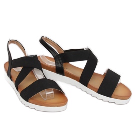 Sandalias de mujer negras P0P1268-16 Negra negro 3