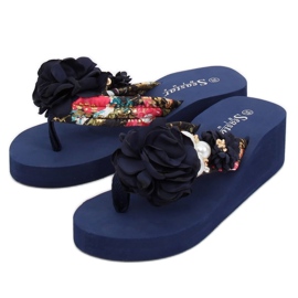 CK93P Suelas de espuma azul marino multicolor 4