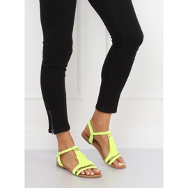 Sandalias mujer amarillo 1-51 Verde 3