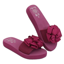 Violeta FX-2A080 Zapatillas fucsia en la suela de espuma rosado 3