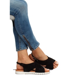 Sandalias de mujer negras 9003 Black negro 3