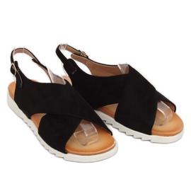 Sandalias de mujer negras 9003 Black negro 1