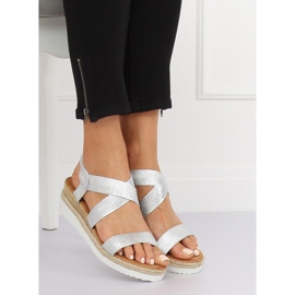 Sandalias plateadas para mujer S81 Silver gris 2