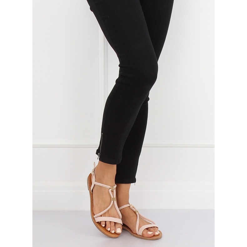 Sandalias de mujer beige L520 Beige 2