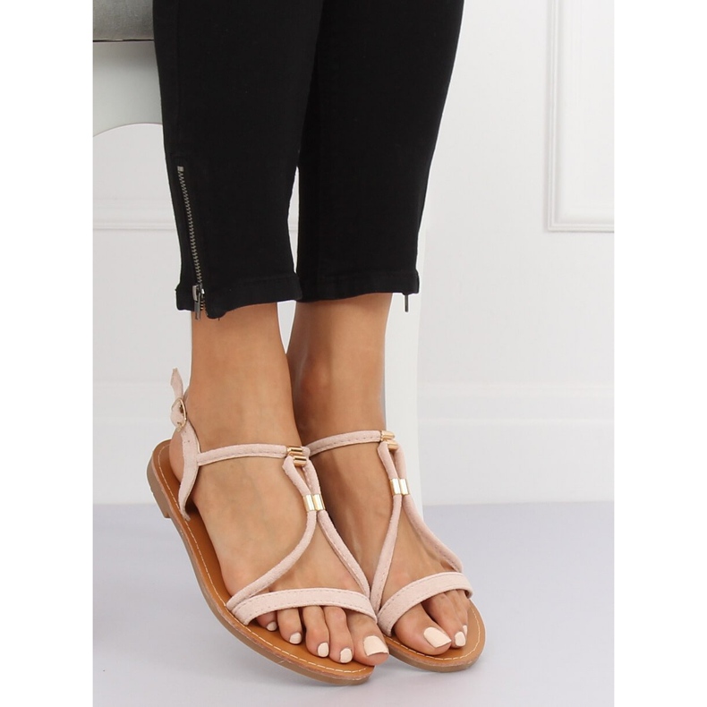 Sandalias de mujer beige L520 Beige 1