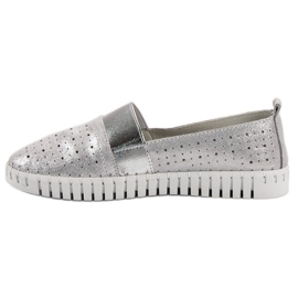 Filippo Zapatos sin cordones con purpurina gris 6