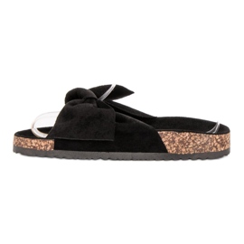 Mannika Pantuflas Con Lazo negro 1