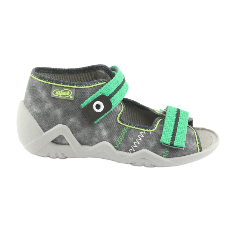 Calzado infantil befado 250P066 gris verde 1