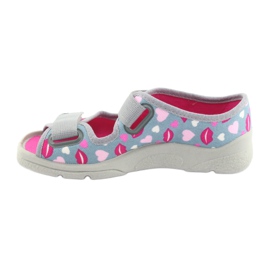 Calzado infantil befado 969Y133 gris rosado 3
