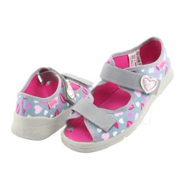 Calzado infantil befado 969Y133 rosado gris 4