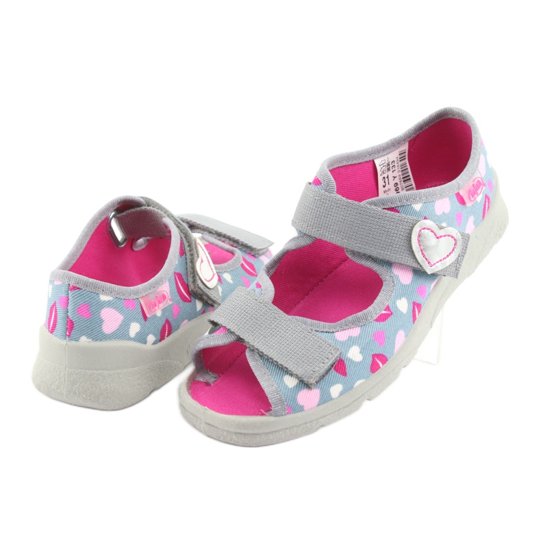 Calzado infantil befado 969Y133 rosa gris 4
