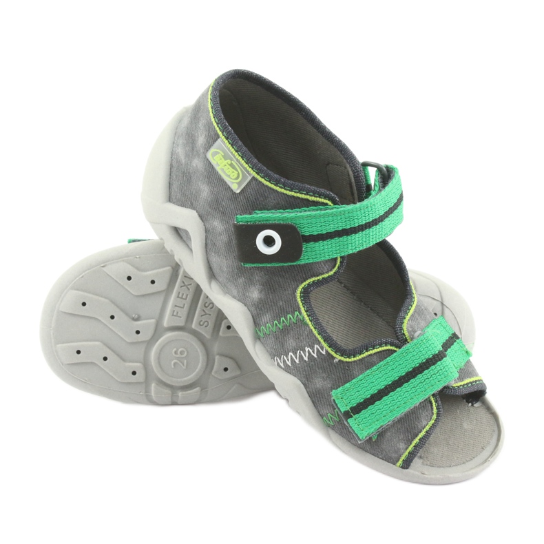 Calzado infantil befado 250P066 gris verde 5