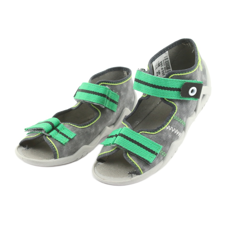 Calzado infantil befado 250P066 gris verde 3