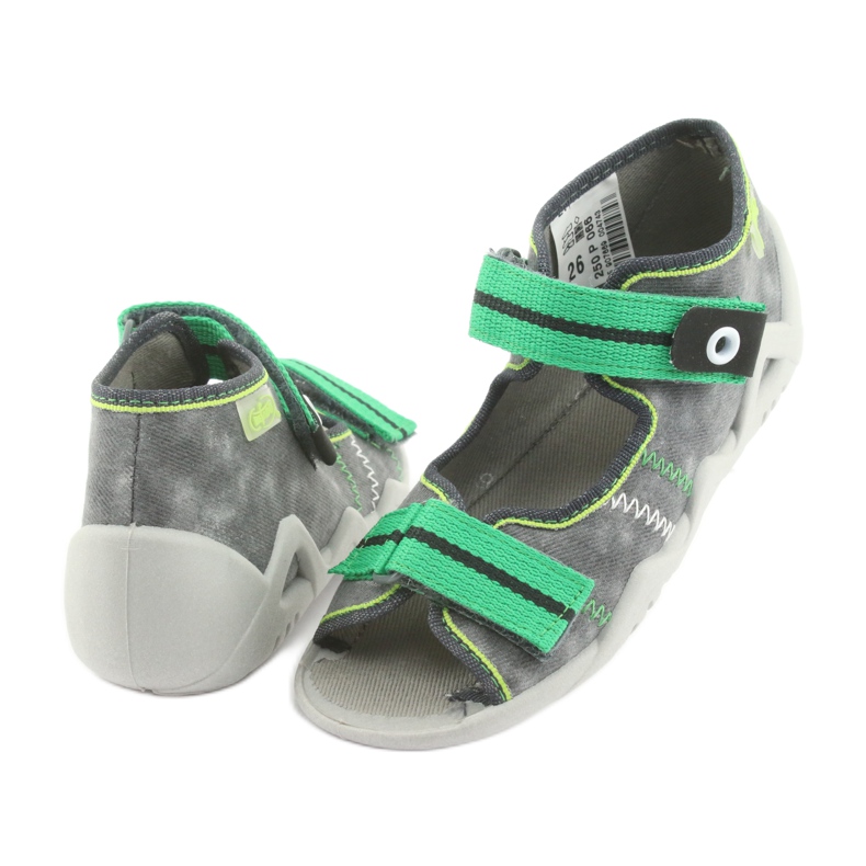 Calzado infantil befado 250P066 gris verde 4