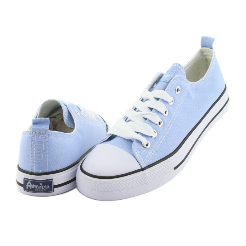Zapatillas American Club azules blanco 4