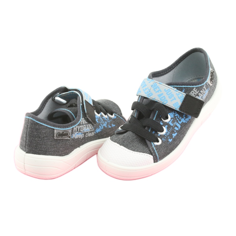 Calzado infantil befado 251X100 azul gris 3