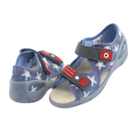Calzado infantil befado pu 065X119 blanco rojo azul 4