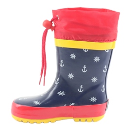 American Club Botas de lluvia para niños American Pirat rojo azul marino 2