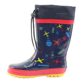 American Club Botas de lluvia para niños American SamoLot rojo azul marino 2