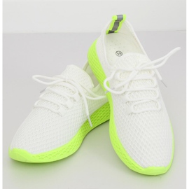 Zapatillas deportivas blancas y amarillas NB283 Fluorescence Yellow blanco amarillo 3