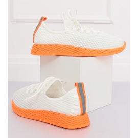 Zapatillas deportivas naranjas y blancas NB283 Naranja fluorescente blanco 1