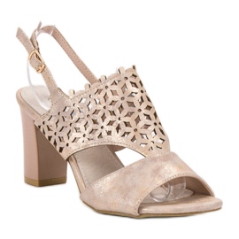 Goodin Sandalias caladas rosado 3