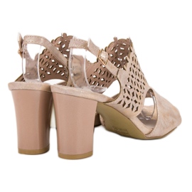 Goodin Sandalias caladas rosado 1