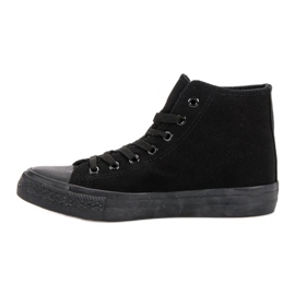 SHELOVET Zapatillas altas negras negro 4