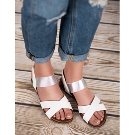 Mannika Sandalias blancas con goma de borrar blanco 1 Mannika Sandalias blancas con goma de borrar blanco 1