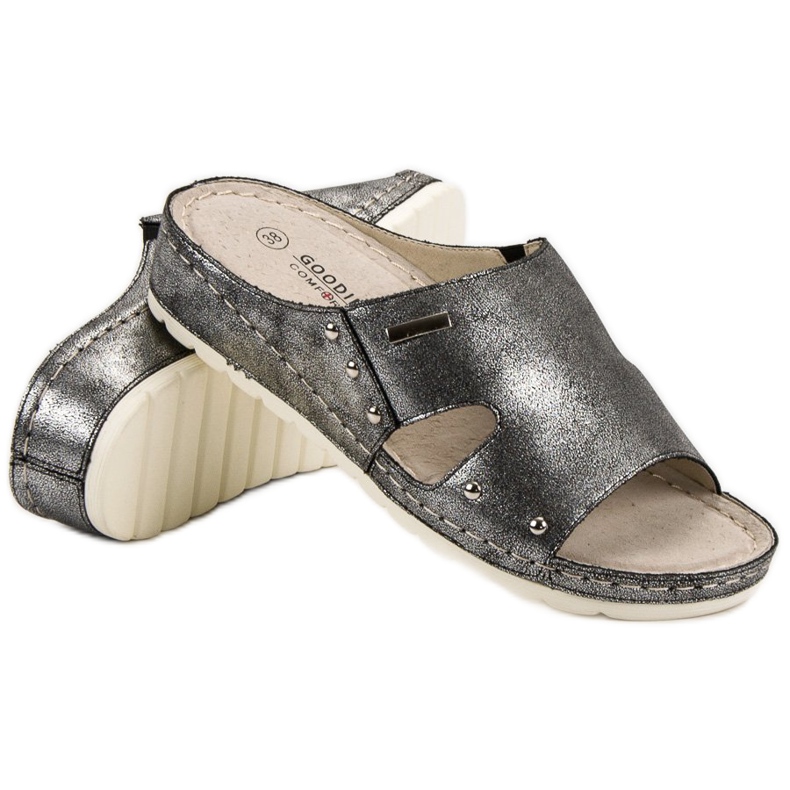 Goodin Chanclas cómodas gris 1
