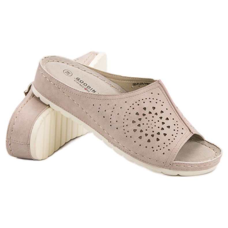 Goodin Zapatillas caladas marrón 1