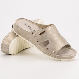Goodin Chanclas cómodas amarillo 1