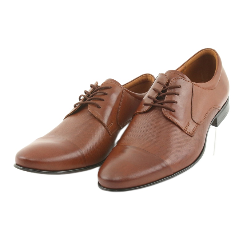 Tur Zapatos de hombre de piel marrón. 3