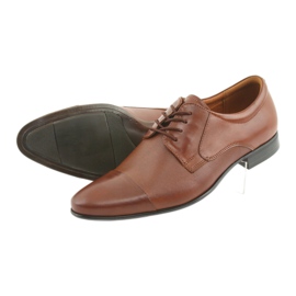 Tur Zapatos de hombre de piel marrón. 4