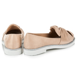 Vices Zapatos de ante con adornos de purpurina marrón 1