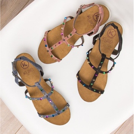 Sandalias de cuña KYLIE rosado 5