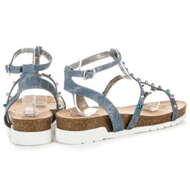 Sandalias de cuña KYLIE azul 3