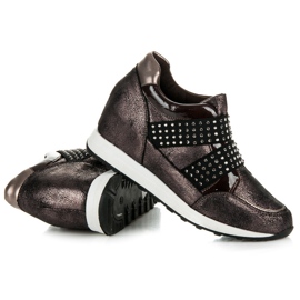 Kylie Zapatillas Rock Wedge marrón 4