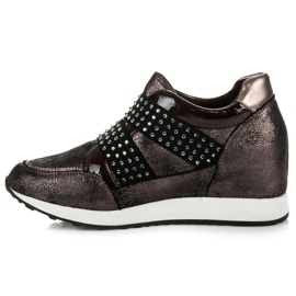 Kylie Zapatillas Rock Wedge marrón 2