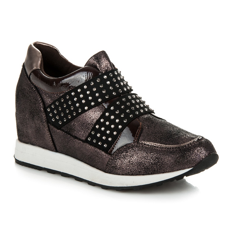 Kylie Zapatillas Rock Wedge marrón 1