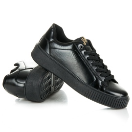 Kylie Zapatillas en la plataforma negro 5