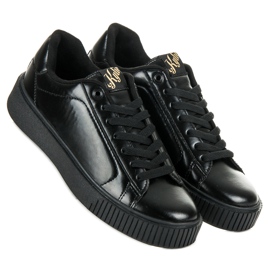 Kylie Zapatillas en la plataforma negro 1