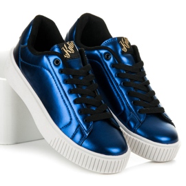 Kylie Zapatillas en la plataforma azul 1