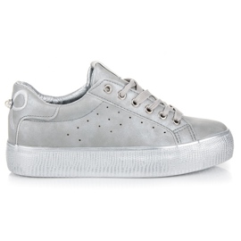 Zapatillas Plateadas gris 2