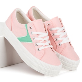 Kylie Zapatillas en la plataforma rosado 2